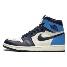 Баскетбольні кросівки Air Jordan 1 Retro High OG "Obsidian/University Blue"